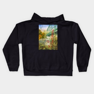 Autumn Under The Footbridge - London Ontario Kids Hoodie